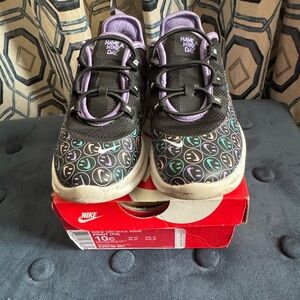 2018 Nike Air Max Axis "Have a Nice Day" Purple/Black/Teal Toddler Shoes Size 10